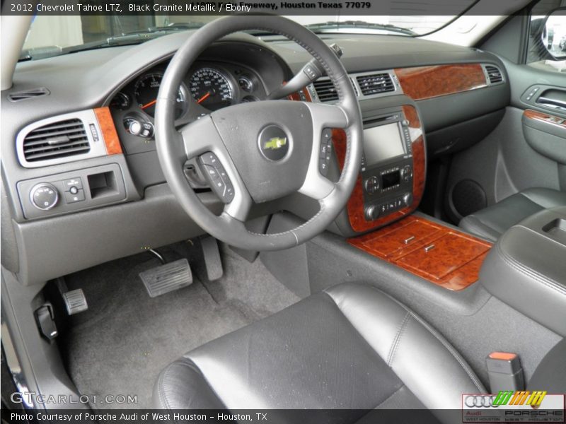 Black Granite Metallic / Ebony 2012 Chevrolet Tahoe LTZ