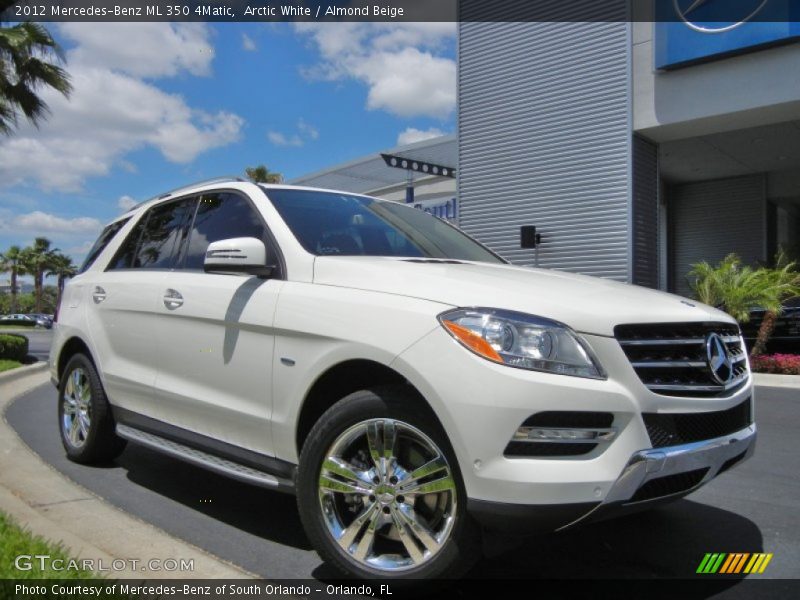 Arctic White / Almond Beige 2012 Mercedes-Benz ML 350 4Matic