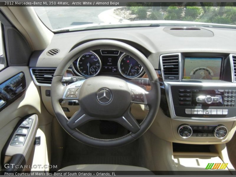 Arctic White / Almond Beige 2012 Mercedes-Benz ML 350 4Matic