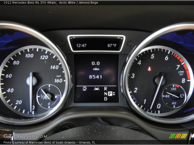 Arctic White / Almond Beige 2012 Mercedes-Benz ML 350 4Matic