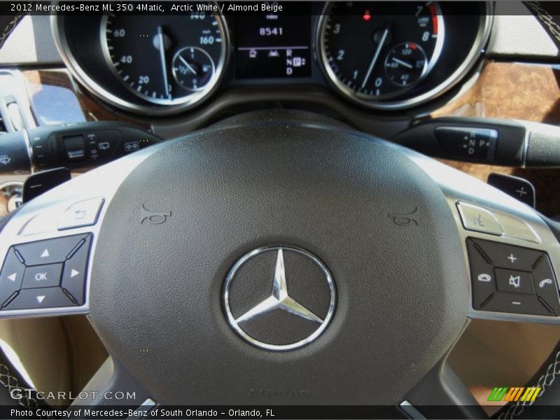 Arctic White / Almond Beige 2012 Mercedes-Benz ML 350 4Matic