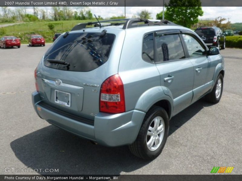 Desert Sage Metallic / Gray 2007 Hyundai Tucson Limited 4WD