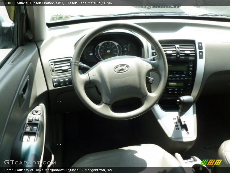 Desert Sage Metallic / Gray 2007 Hyundai Tucson Limited 4WD