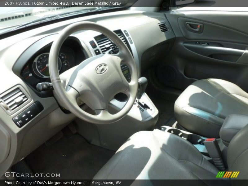 Desert Sage Metallic / Gray 2007 Hyundai Tucson Limited 4WD
