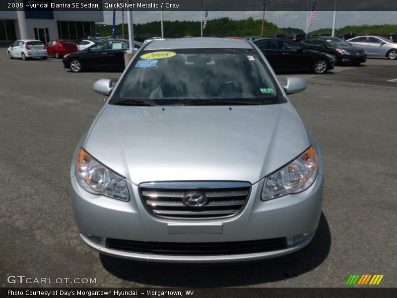 QuickSilver Metallic / Gray 2008 Hyundai Elantra SE Sedan
