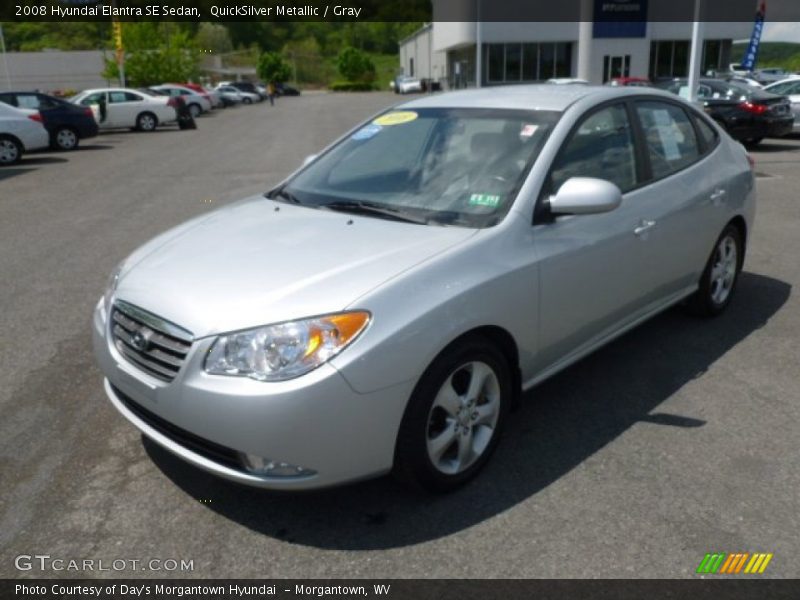 QuickSilver Metallic / Gray 2008 Hyundai Elantra SE Sedan
