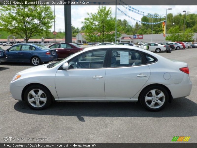 QuickSilver Metallic / Gray 2008 Hyundai Elantra SE Sedan
