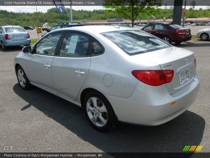 QuickSilver Metallic / Gray 2008 Hyundai Elantra SE Sedan