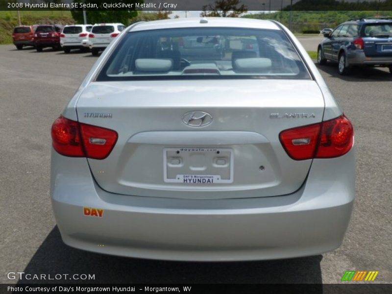 QuickSilver Metallic / Gray 2008 Hyundai Elantra SE Sedan