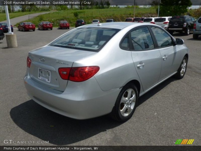 QuickSilver Metallic / Gray 2008 Hyundai Elantra SE Sedan
