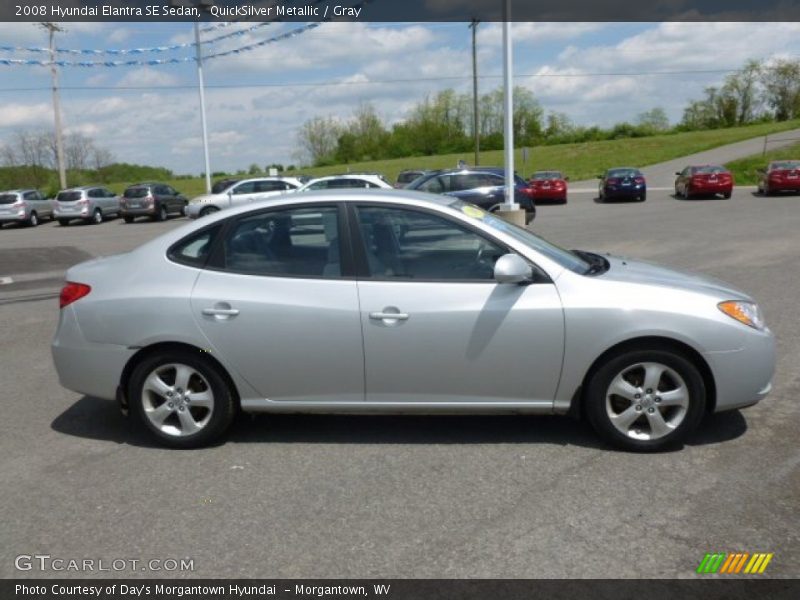 QuickSilver Metallic / Gray 2008 Hyundai Elantra SE Sedan