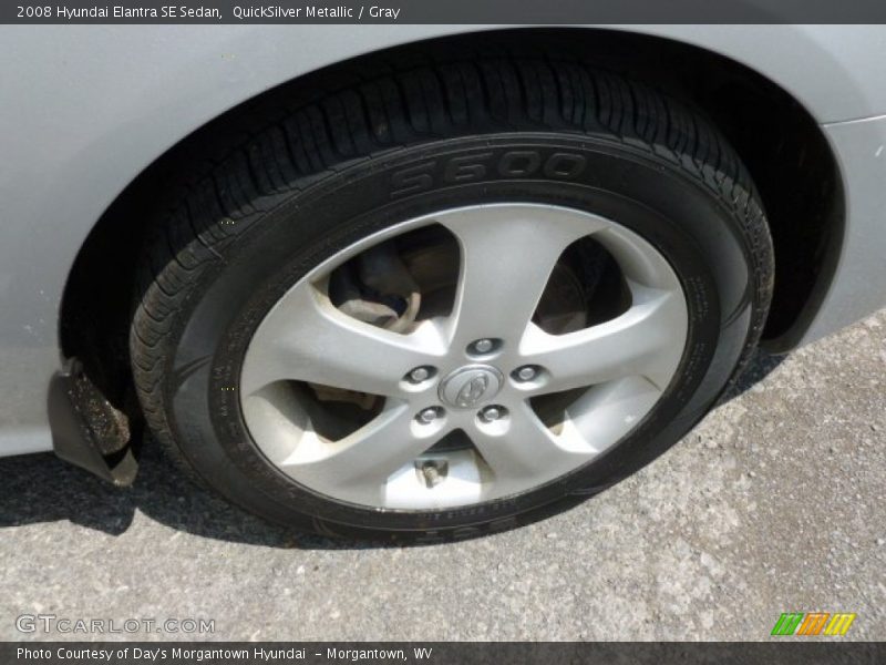QuickSilver Metallic / Gray 2008 Hyundai Elantra SE Sedan