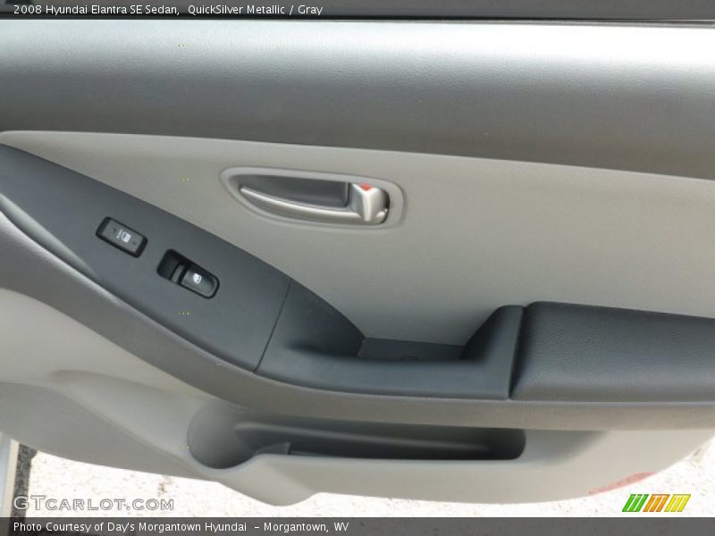 QuickSilver Metallic / Gray 2008 Hyundai Elantra SE Sedan