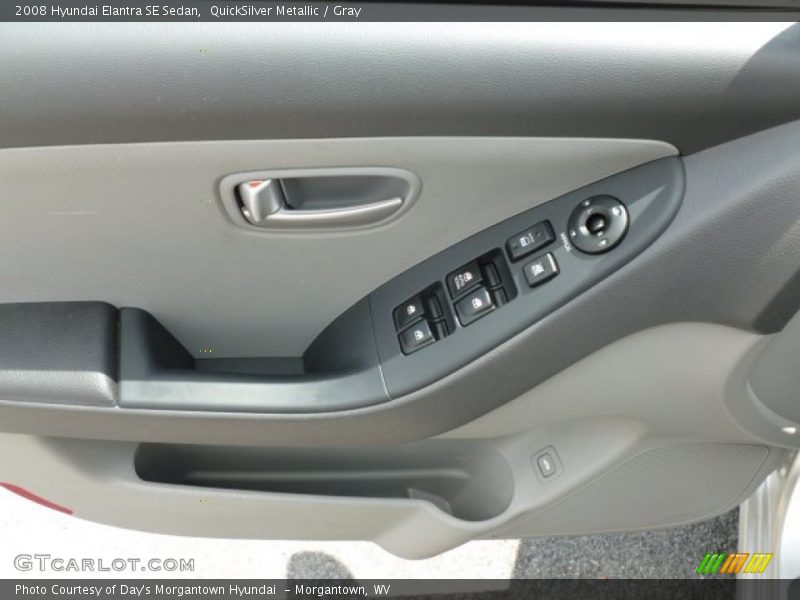 QuickSilver Metallic / Gray 2008 Hyundai Elantra SE Sedan