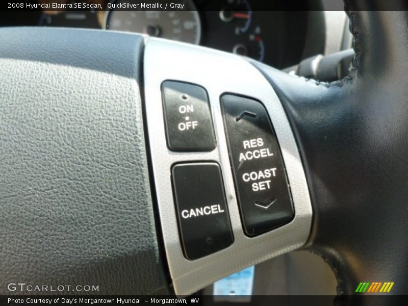 QuickSilver Metallic / Gray 2008 Hyundai Elantra SE Sedan