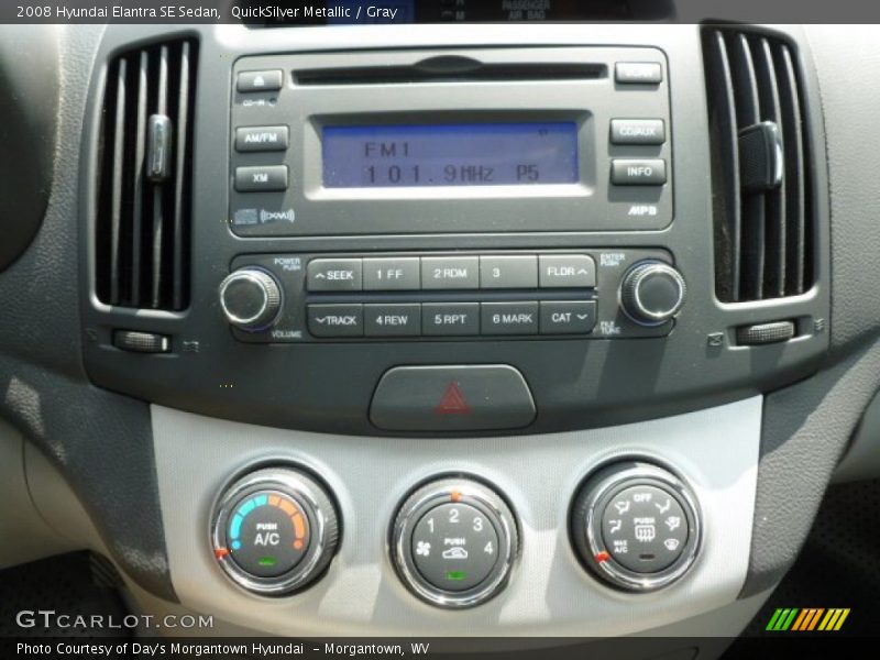QuickSilver Metallic / Gray 2008 Hyundai Elantra SE Sedan