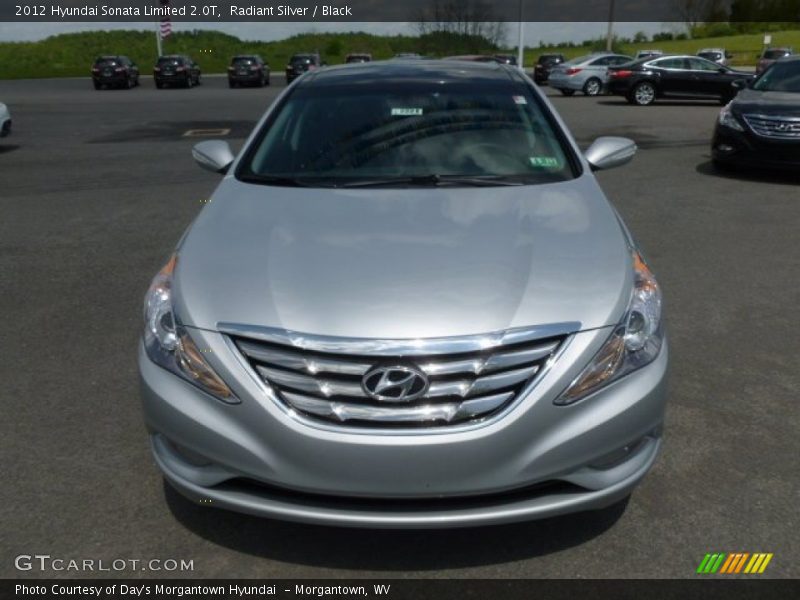Radiant Silver / Black 2012 Hyundai Sonata Limited 2.0T