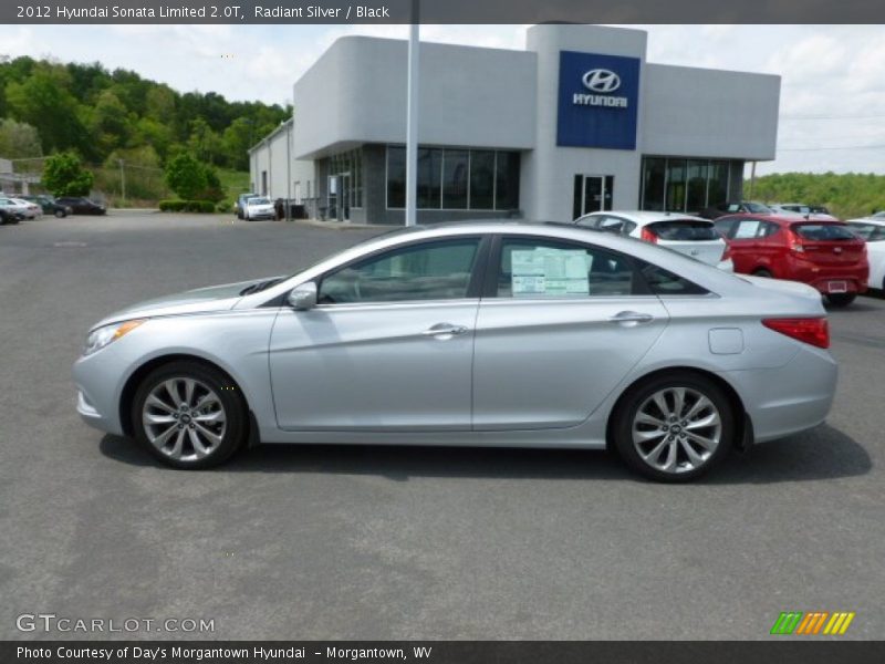 Radiant Silver / Black 2012 Hyundai Sonata Limited 2.0T