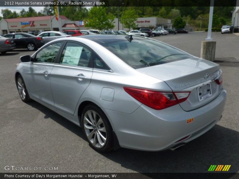 Radiant Silver / Black 2012 Hyundai Sonata Limited 2.0T