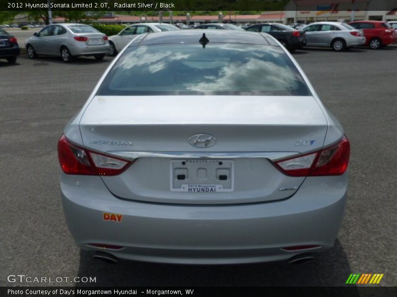 Radiant Silver / Black 2012 Hyundai Sonata Limited 2.0T