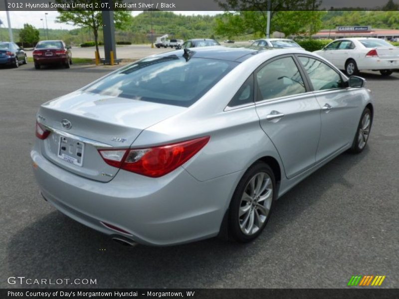 Radiant Silver / Black 2012 Hyundai Sonata Limited 2.0T