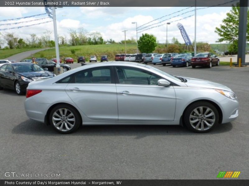 Radiant Silver / Black 2012 Hyundai Sonata Limited 2.0T