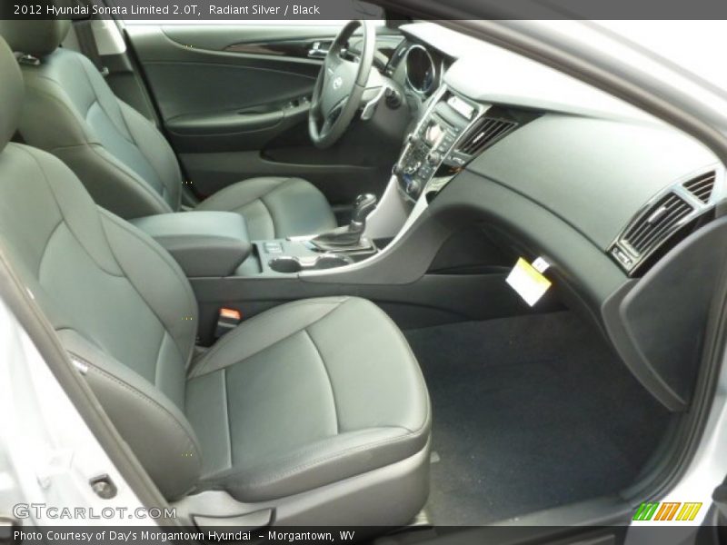 Radiant Silver / Black 2012 Hyundai Sonata Limited 2.0T