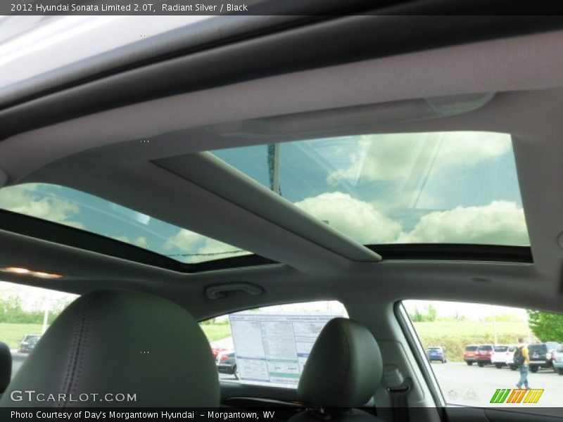 Radiant Silver / Black 2012 Hyundai Sonata Limited 2.0T
