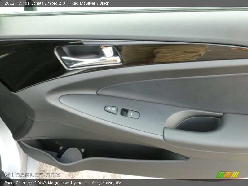 Radiant Silver / Black 2012 Hyundai Sonata Limited 2.0T