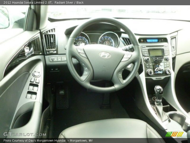 Radiant Silver / Black 2012 Hyundai Sonata Limited 2.0T