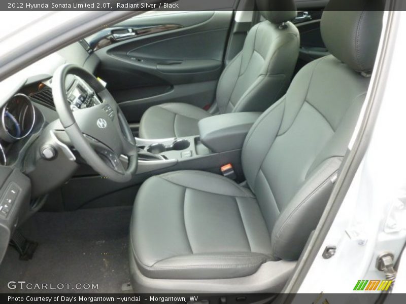 Radiant Silver / Black 2012 Hyundai Sonata Limited 2.0T
