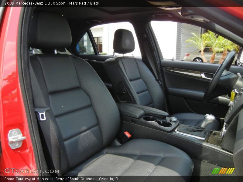 Mars Red / Black 2009 Mercedes-Benz C 350 Sport