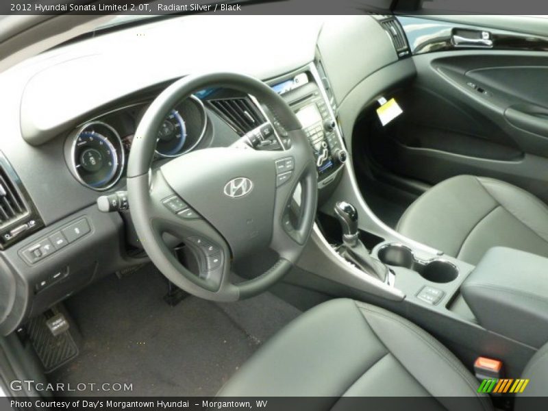 Radiant Silver / Black 2012 Hyundai Sonata Limited 2.0T
