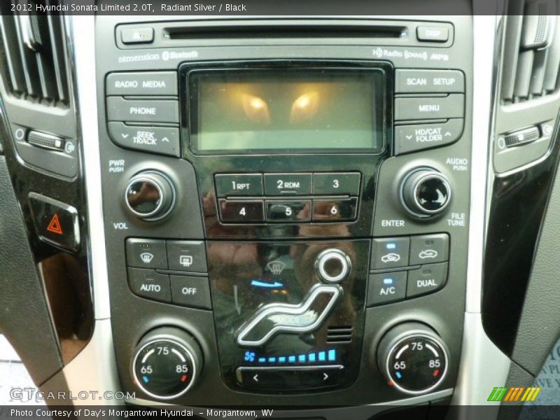 Radiant Silver / Black 2012 Hyundai Sonata Limited 2.0T