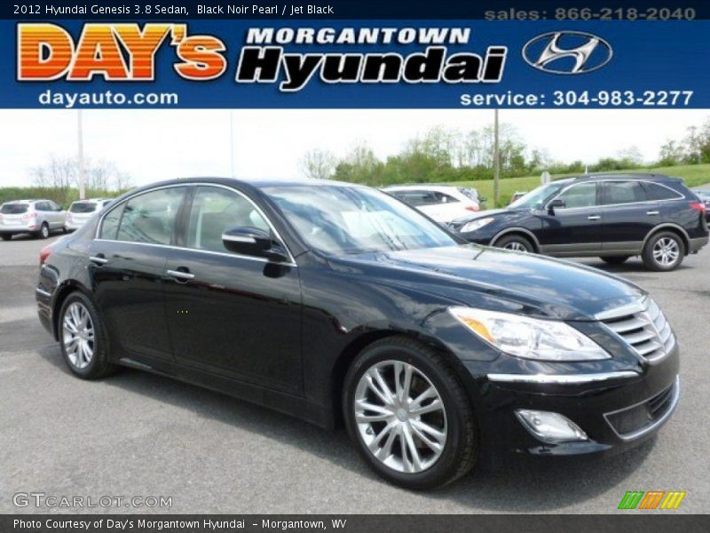 Black Noir Pearl / Jet Black 2012 Hyundai Genesis 3.8 Sedan