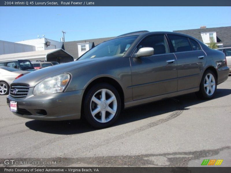 Royal Pewter / Latte 2004 Infiniti Q 45 Luxury Sedan