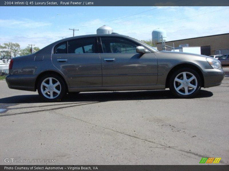 Royal Pewter / Latte 2004 Infiniti Q 45 Luxury Sedan