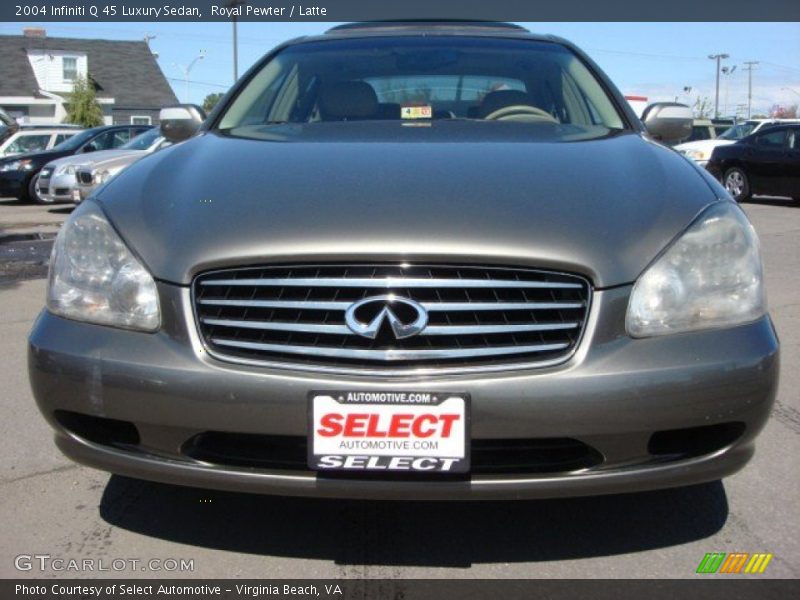 Royal Pewter / Latte 2004 Infiniti Q 45 Luxury Sedan