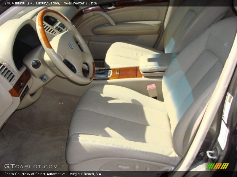 Royal Pewter / Latte 2004 Infiniti Q 45 Luxury Sedan