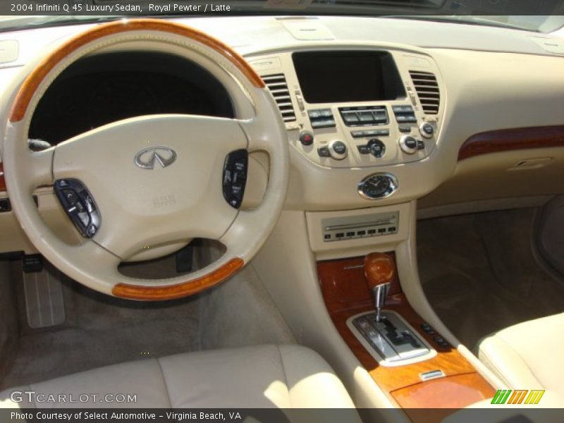 Royal Pewter / Latte 2004 Infiniti Q 45 Luxury Sedan