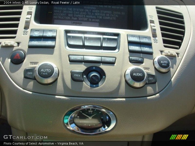 Royal Pewter / Latte 2004 Infiniti Q 45 Luxury Sedan