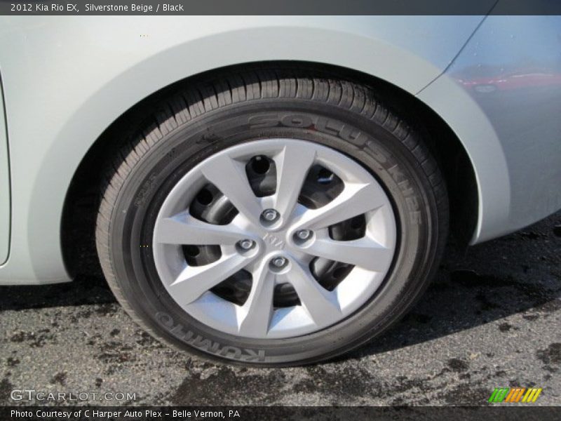 Silverstone Beige / Black 2012 Kia Rio EX