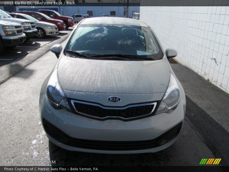 Silverstone Beige / Black 2012 Kia Rio EX
