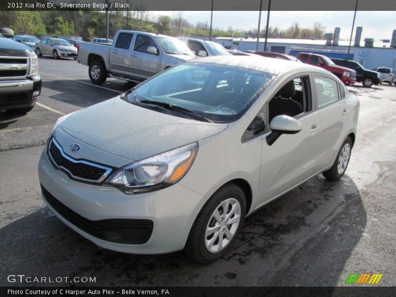 Silverstone Beige / Black 2012 Kia Rio EX
