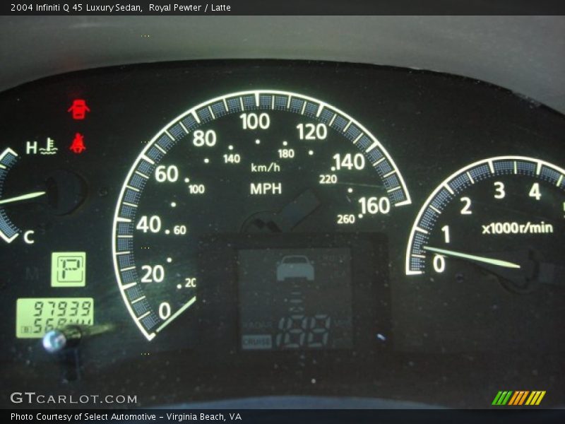 Royal Pewter / Latte 2004 Infiniti Q 45 Luxury Sedan