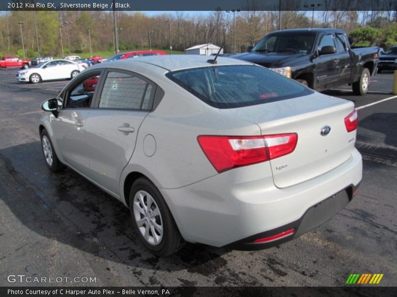 Silverstone Beige / Black 2012 Kia Rio EX