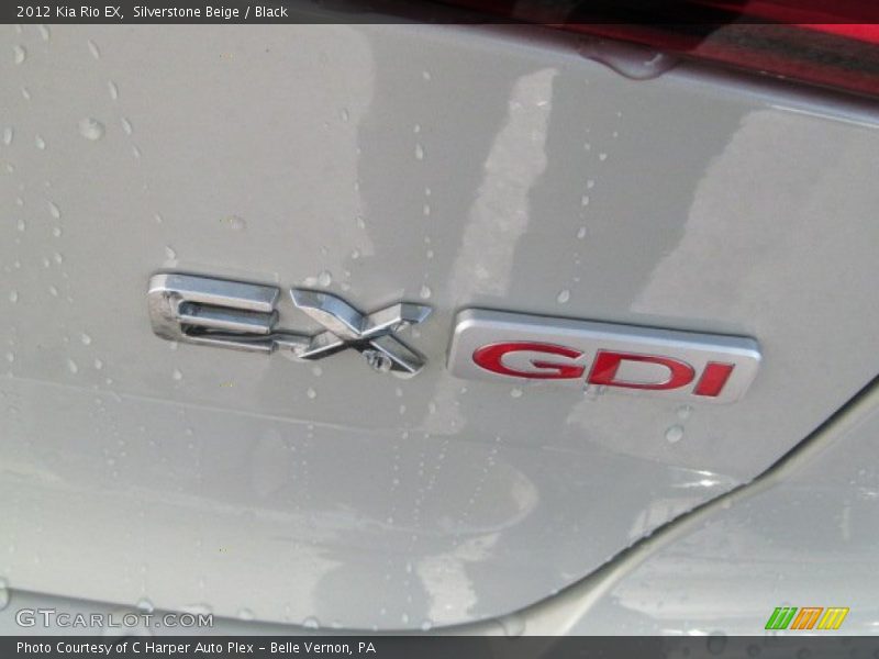 Silverstone Beige / Black 2012 Kia Rio EX