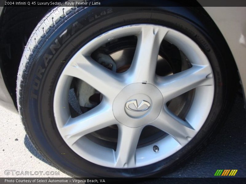 Royal Pewter / Latte 2004 Infiniti Q 45 Luxury Sedan