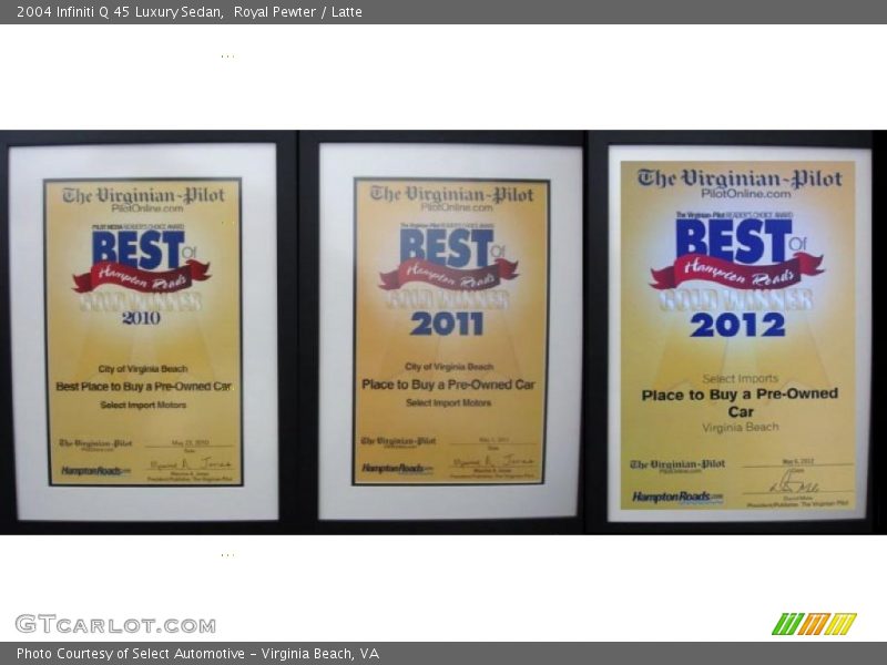 Royal Pewter / Latte 2004 Infiniti Q 45 Luxury Sedan