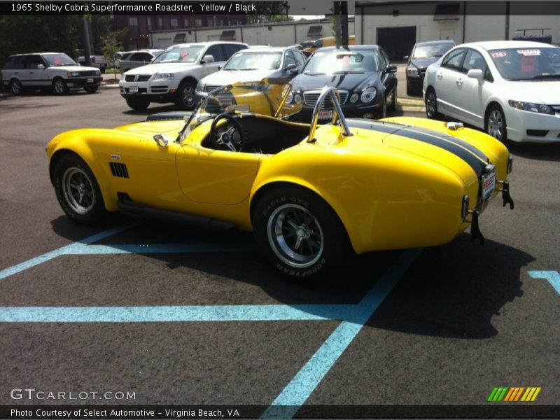 Yellow / Black 1965 Shelby Cobra Superformance Roadster